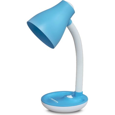 Esperanza schreibtischlampe e27 atria blau
