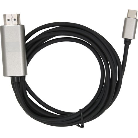 Câble d'adaptateur HDMI vers USB-C 1,8 m pour connexion PC portable à téléviseur ou projecteur (1/5)