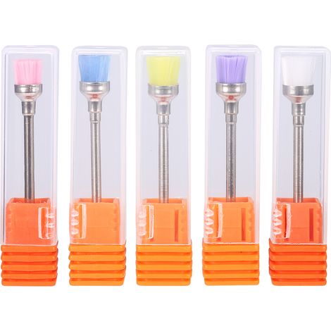 5 Brosse de nettoyage pour tête de meuleuse à ongles électrique, 5 pièces - Brosse à poussière pour machine à ongles professionnelle (1/5)