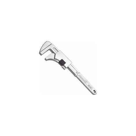 - Clé À Crémaillère - 105.230 - Grande Ouverture 60 Mm - Longueur 230 Mm - Clé Robuste - Pour Travaux Lourds - Clé Plombier, Bâtiment, Agriculture, Chantiers - Chrome Satiné (1/2)