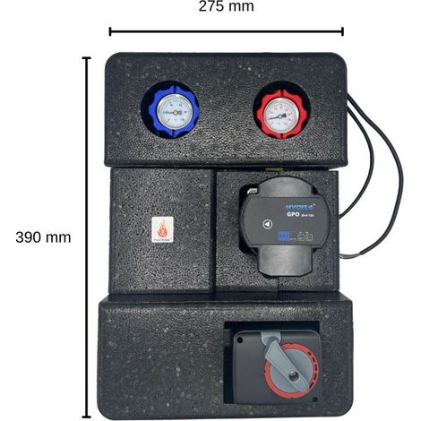 Pumpengruppe Heizkreisset GPO S DN25 3 Wege Mischer Heizung Heizkreis Pumpenstation (1/5)