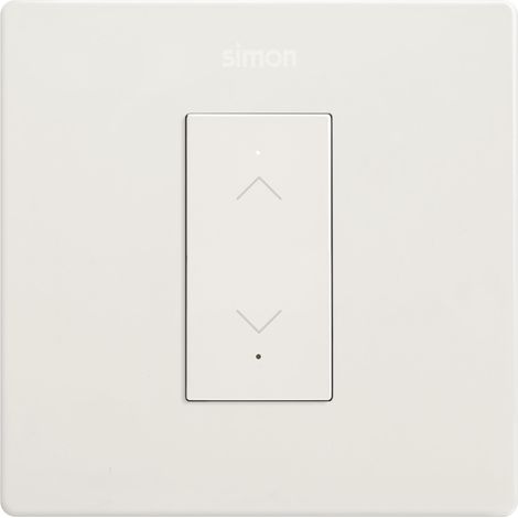 Kit interrupteur à volets iO conjonctif à encastrer blanc, série 270, 700 VA, interrupteur mural plat et fin, facile à installer, avec cadre, couvercle et mécanisme, blanc (1/4)