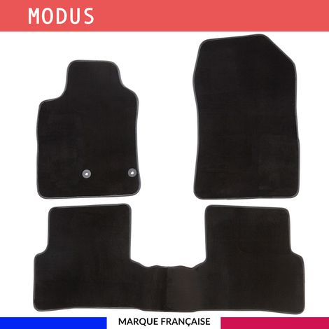 Tapis de voiture - Sur Mesure pour MODUS (2004 - 2012) - 3 pièces - Tapis de sol antidérapant pour automobile (1/4)
