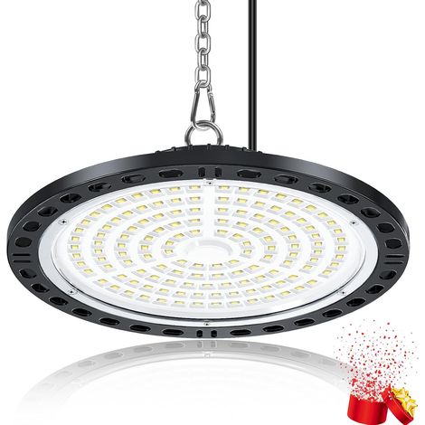 LED Garage Lighting 100 W, 10000LM UFO LED Floodlight, Pack of 1 (1/5)