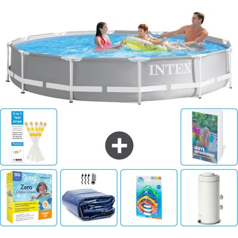 Prism Frame Pool Rund - 366x76 cm - 7-teilig S7
