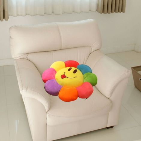 Coussins de sol, coussins moelleux, coussins de chaise, coussins ronds de dessin animé. , 42 cm (1/2)
