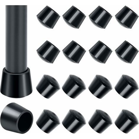 Set of 16 rubber chair caps 25mm – Floor protection – Noise reduction – Suitable for indoor and outdoor use – 16pcs (1/5)