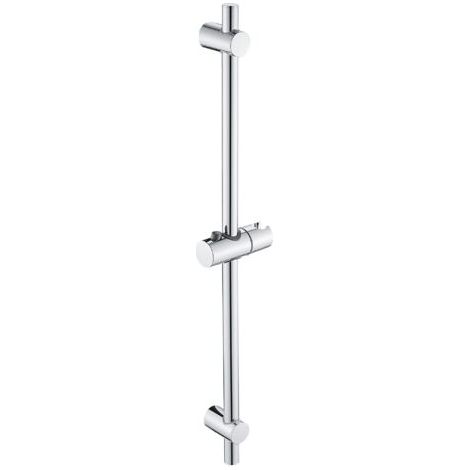 Barre de Douche Acier inoxydable Ensemble de Douche 68cm Avec Support de Douche Dimensions 68 x 2,2 cm, chromé