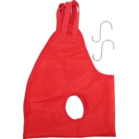 Housse de toilettage pour chien et chat avec crochets en S, support de coupe et hamac rouge (1/5)