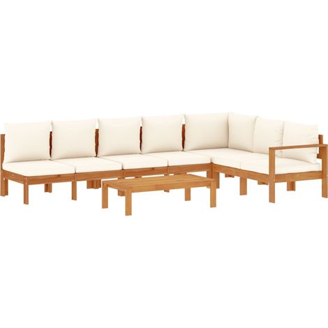 Maison Exclusive - Salon de jardin avec coussins 5 pcs Bois d'acacia solide (1/5)