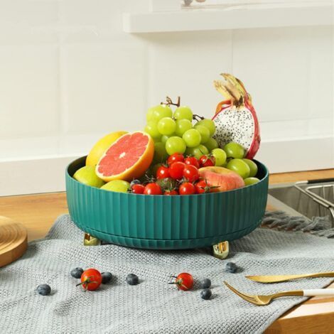 Rack de Stockage Rotatif. Organiseur à Epices Rotatif à 360°. Organisateur de Maquillage. Etagere Rotative pour Comptoir de Cuisine et de Salle de Bain (Petit. Vert ) (1/4)