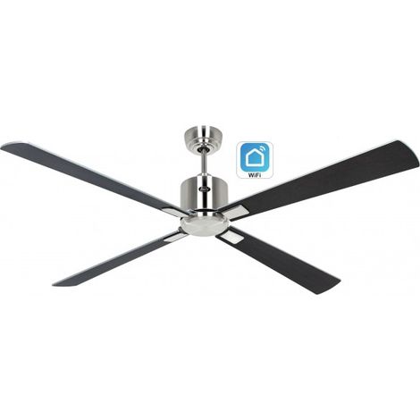 CasaFan ECO NEO III 152cm Wenge / Wenge & Silver Ventilateur de plafond avec Wifi CasaFan ECO NEO III 152cm 942337W Wenge / Wenge & Silver (1/5)