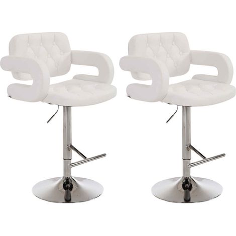 2er Set Barhocker Dublin weiß (1/5)