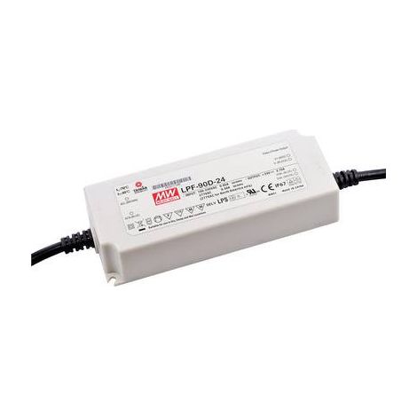 LED driver MEAN WELL lpf-90d-24 40W regulable PFC