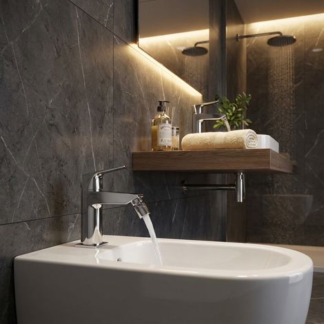 Miscelatore bidet in ottone cromato con piletta – Iceberg  Piralla