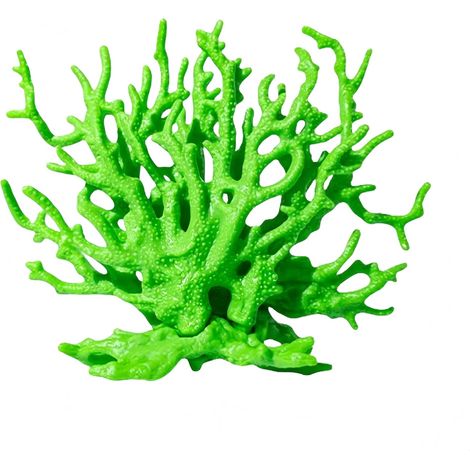 1 Décoration Corail Faux, Résine, Cache pour Crevettes, Aquarium Petit à Moyen (1/5)