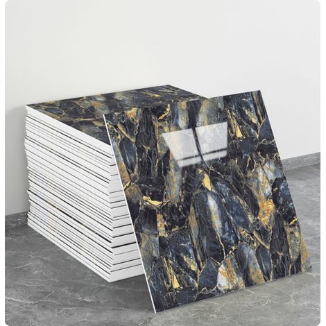 (10 Stück, 30×30 cm, Q098) Selbstklebende Wandaufkleber für Fliesen, Marmorstruktur, Wanddekoration, PET-Material, geeignet für Küchen, Badezimmer, Kamine und Waschküchen.