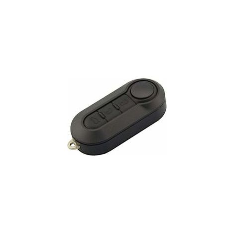 Ersatz-Klapp-Autoschlüsselgehäuse für Fiat 500 Doblo Ducato Panda Punto Peugeot, 3 Tasten, 543 cm (schwarz) (1/5)