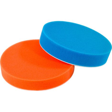 jeu 2 pads mousse de polissage auto-agrippants 150 mm (1/2)
