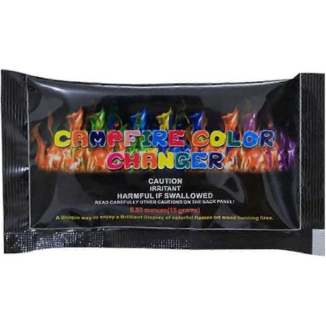 Lot de 3 allume-feu à flammes multicolores : Génère instantanément des flammes arc-en-ciel. Compatible avec les feux de camp et les foyers extérieurs. 20 g RN (1/5)