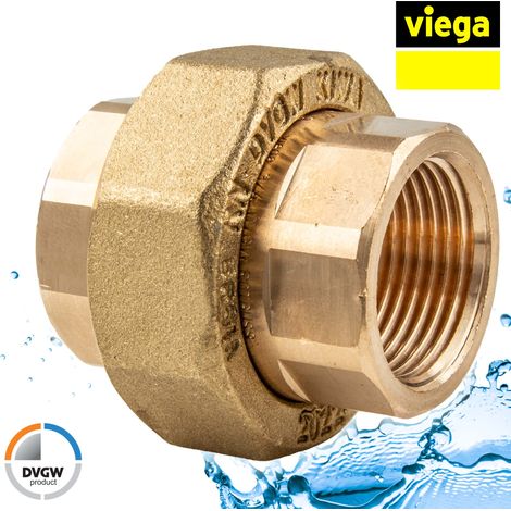 Viega Verschraubung, Rp 21/2 Rotguss oder Siliziumbronze Modell 3330, 651138 (1/5)
