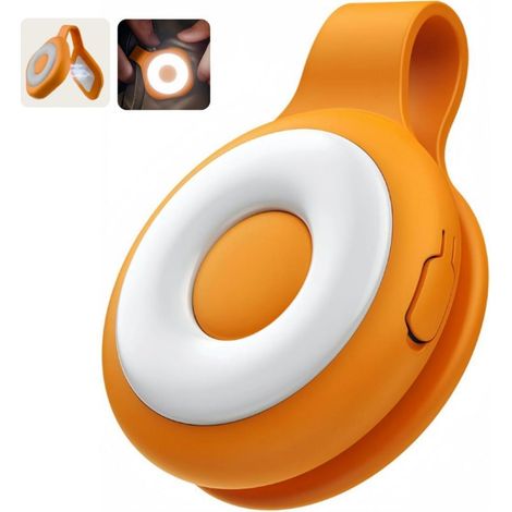 Magnetische Klemmleuchte – Wiederaufladbar, 5-stufig dimmbar, 4-in-1 Lese- und Notleuchte – Orange (1/5)