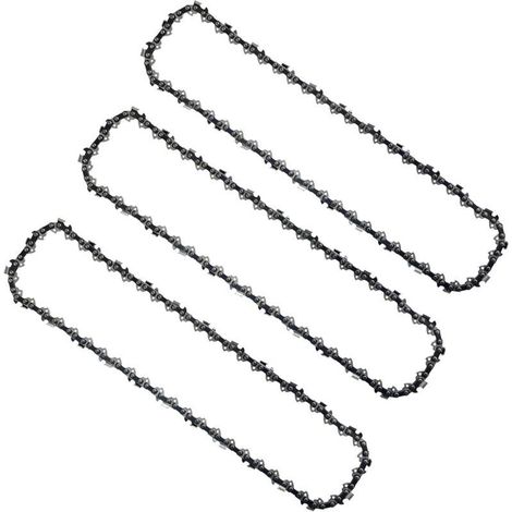 Catena da 25 cm (10 pollici), confezione da 3, 40 maglie, anti-rimbalzo, compatibile con Black & Decker, Ryobi e altri. (1/5)