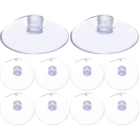 100pièces Ventouses Haute Résistance Pvc Pour Fenêtres Et Plateaux De Verre Crochets à Ventouses Sans Crochet Pour Suspension De Décorations Et Objets (1/5)