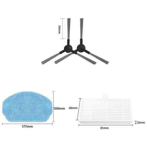 Convient aux accessoires de robot de balayage MAMNV ZCWA BR150/BR151 filtre à chiffon à brosse latérale (1/5)