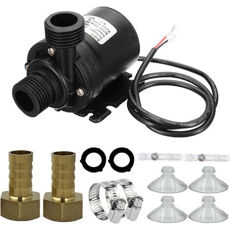 Pompe à eau à moteur sans balais silencieux avec arbre en céramique 12 V, compatible avec les systèmes de circulation d'eau, disponible en plusieurs couleurs. (1/5)