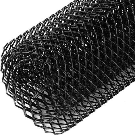 Maille Calandre Voiture 8x16mm,Grillage Aluminium Universel Noir 100x33cm (1/5)