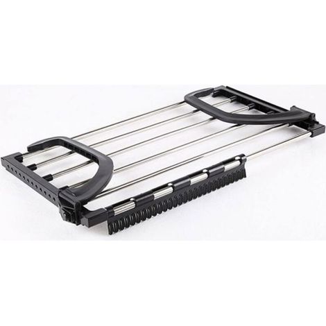 Séchoir Extensible - Pour Balcon Radiateur Porte - Rails Réglables Antidérapants - Température Max 70 °C - 1 Pièce (1/5)