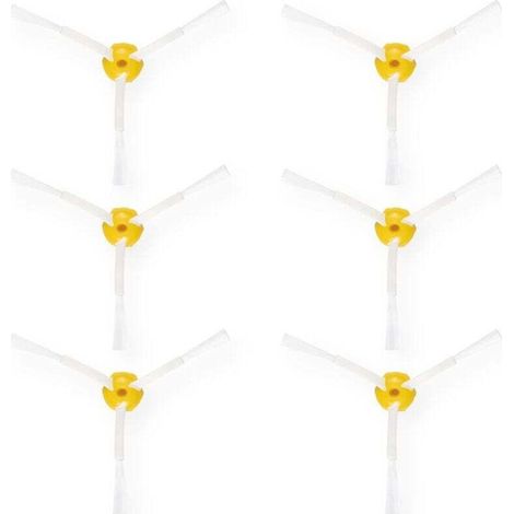 Kit d'accessoires Ulisem compatible avec iRobot Roomba 500/600/700 - Lot de 6 brosses latérales pour aspirateurs robots - Kit de nettoyage de remplacement (1/4)