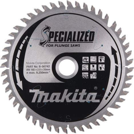 MAKITA B-56742 Specialized for Corian 165mm x 20mm x 48T