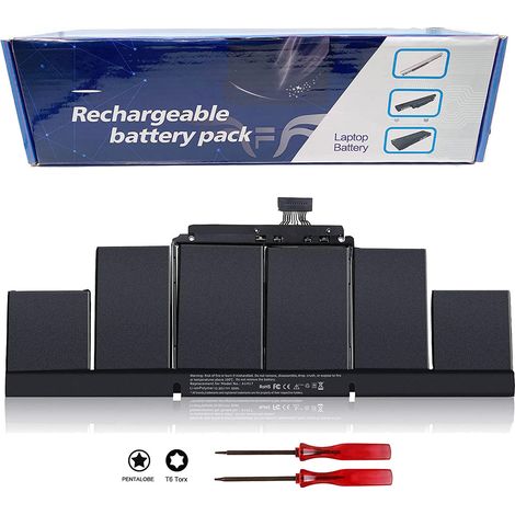 Akku A1417 pour Apple MacBook Pro Retina 15 pouces A1417 / A1398 (Mid 2012, Early 2013 Version) 10.95V 95Wh Lithium batterie (1/4)