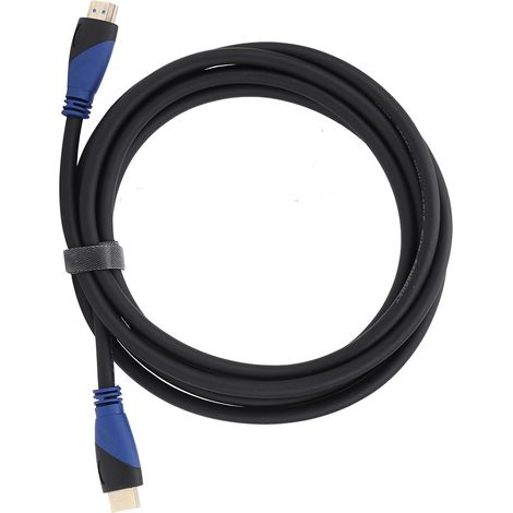 Câble multimédia haute définition bicolore, fil de cuivre pur 30 AWG, accessoires audio et vidéo, 3 mètres
