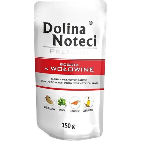 Dolina Noteci Premium, reich an Rindfleisch, 150g Beutel