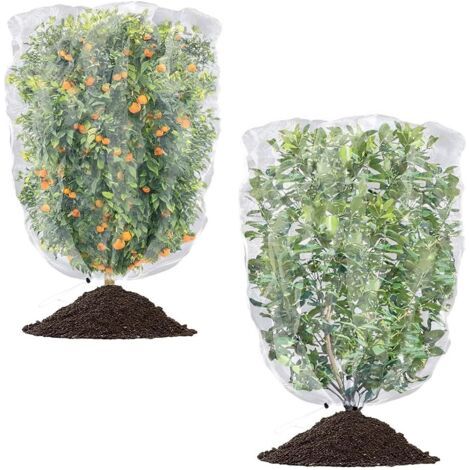 Filet anti-insectes, filet de protection pour arbres fruitiers, réutilisable, utilisé pour protéger les plantes(60x80cm）. (1/5)