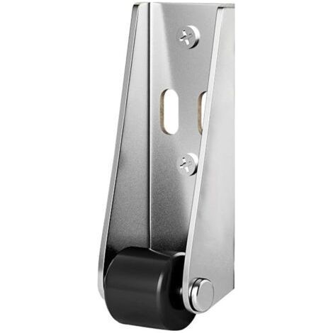 Roue de support à suspendre pour porte en bois, poulie de bas de porte, roue directionnelle, Roue de support lourde en acier inoxydable, pour les dommages de porte et l'entretien de (1/5)