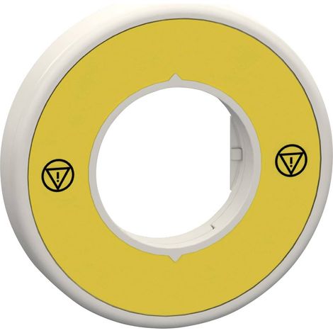 Schneider Electric ZBY9W2M140 Porta-targhette (Ø) 60 mm Giallo, Grigio 1 pz.
