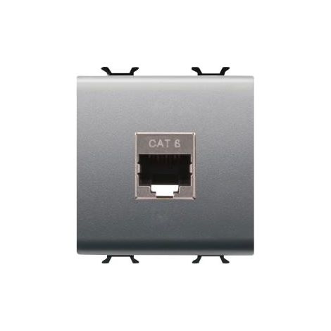CONNECTEUR RJ45 2M CAT.6 FTP TITANE GEWISS GW14437