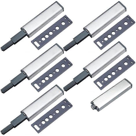 Druckverschlüsse für Schränke, 6er-Pack, zum Öffnen durch Drücken