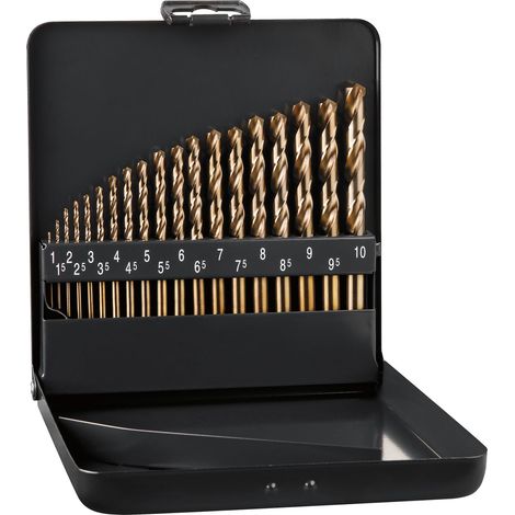 ALPEN Spiralbohrer-Kassette DIN338RN HSS Cobalt GRIP KM19 ø 1-10mm 19-teilig (1/5)