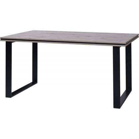 Table à manger 180 x 90 cm pieds métal Marseille (1/3)