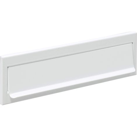 ARREGUI C603 Copri fessura buca delle lettere in Acciaio per Porte o Cancelli Esterni, Portalettere Esterne, Apertura 23 x 3 cm, Resistente alle Intemperie, Misura 24,8 x 7,3 cm, bianco (1/4)