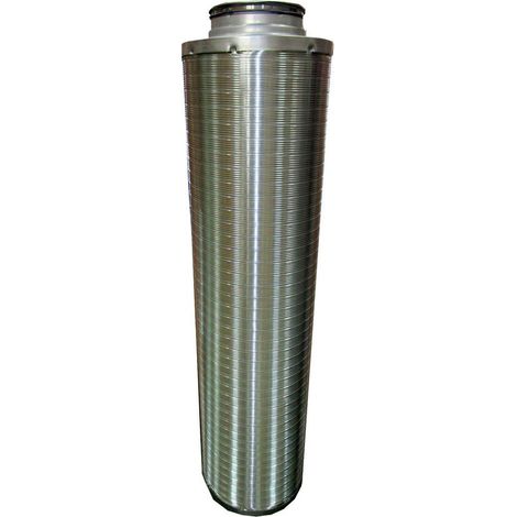 WOLF Schalldämpfer DN 160 Länge 1.000 mm mit 50 mm Dämmung - 2577367