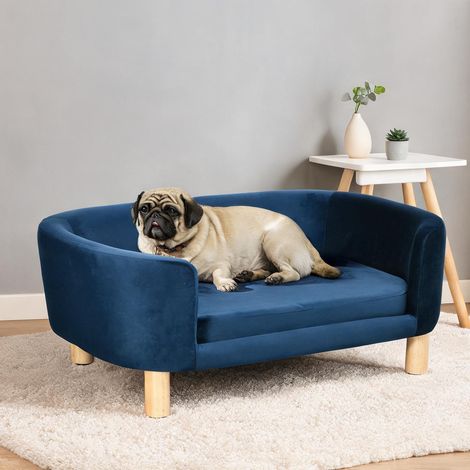 Couchage pour chien blu navy 86 x 55 x 33 cm (1/5)