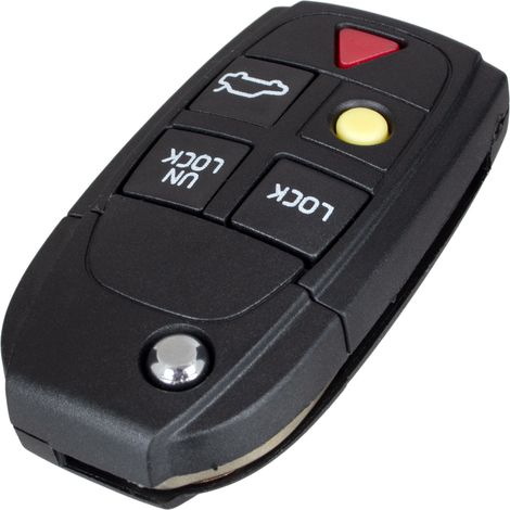 Boîtier de télécommande 5 boutons pour Volvo 440 460 480 740 760 850 940 960 C30 C70 S40 S60 S80 V40 V50 V70 XC60 XC70 XC90 (1/5)