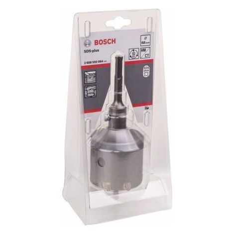 Bosch – Ensemble de 5 forets SDS plus – 68 x 54 x 72 mm – Dents en carbure pour béton armé – Progression de coupe rapide et précise