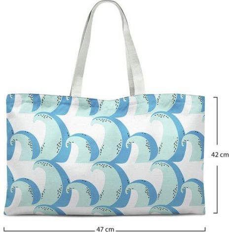 Sac Shopping Tote Bag Coton Réutilisable - 47 x 42 cm - Anse Épaule - 1 Pièce (1/4)